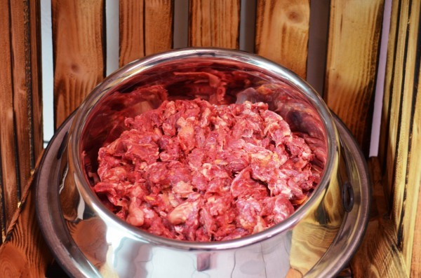 Pferde-Herz-Innereien-Mix gewolft 1kg - gefroren -